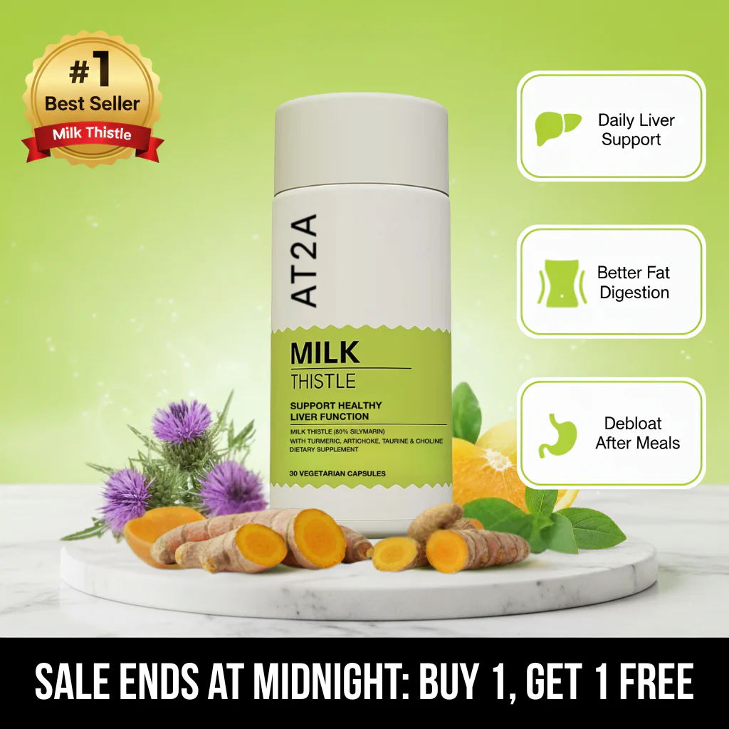 AT2A Milk Thistle Liver Detox & Fat Digestion Support