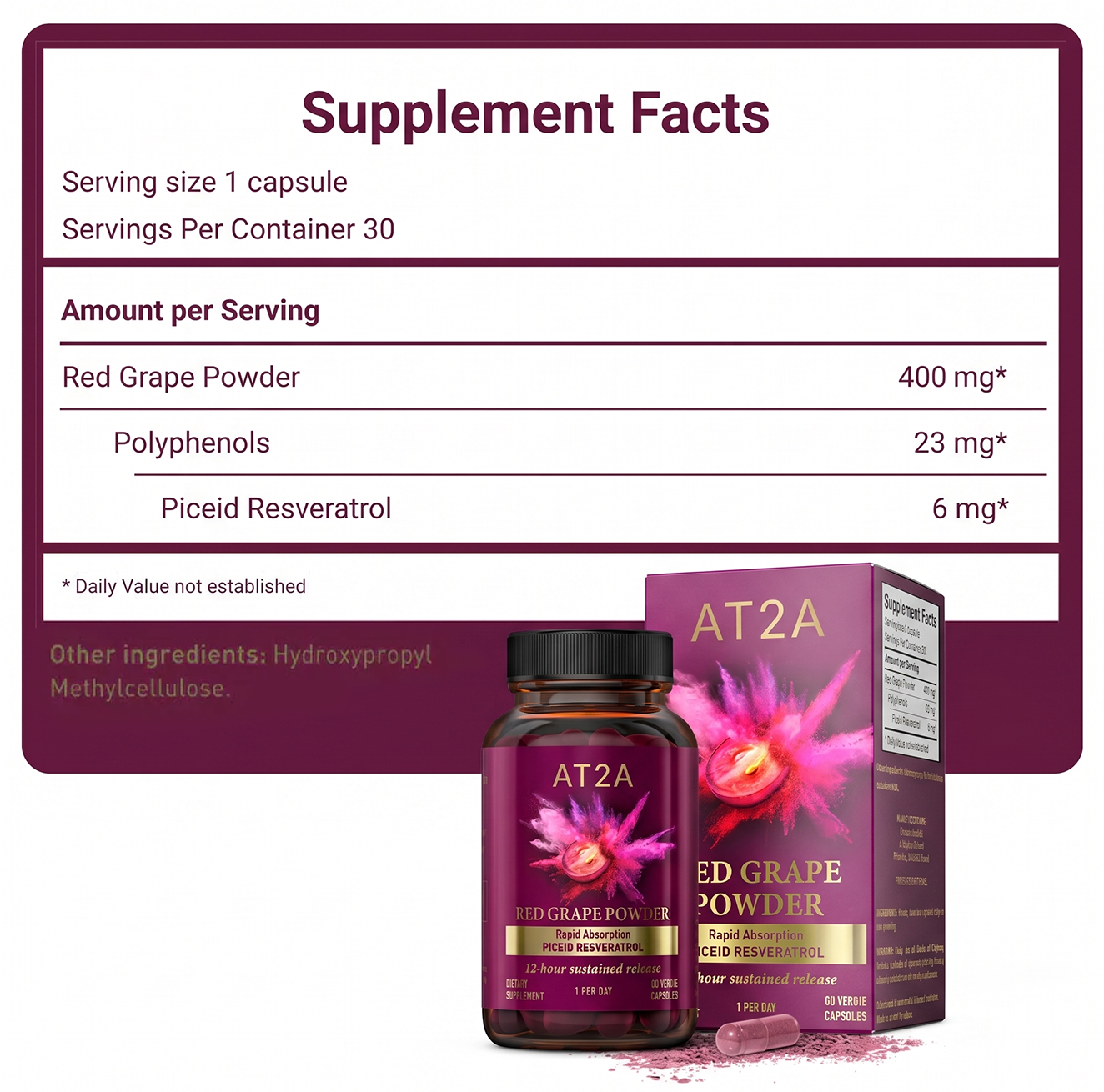 AT2A Red Grape Powder